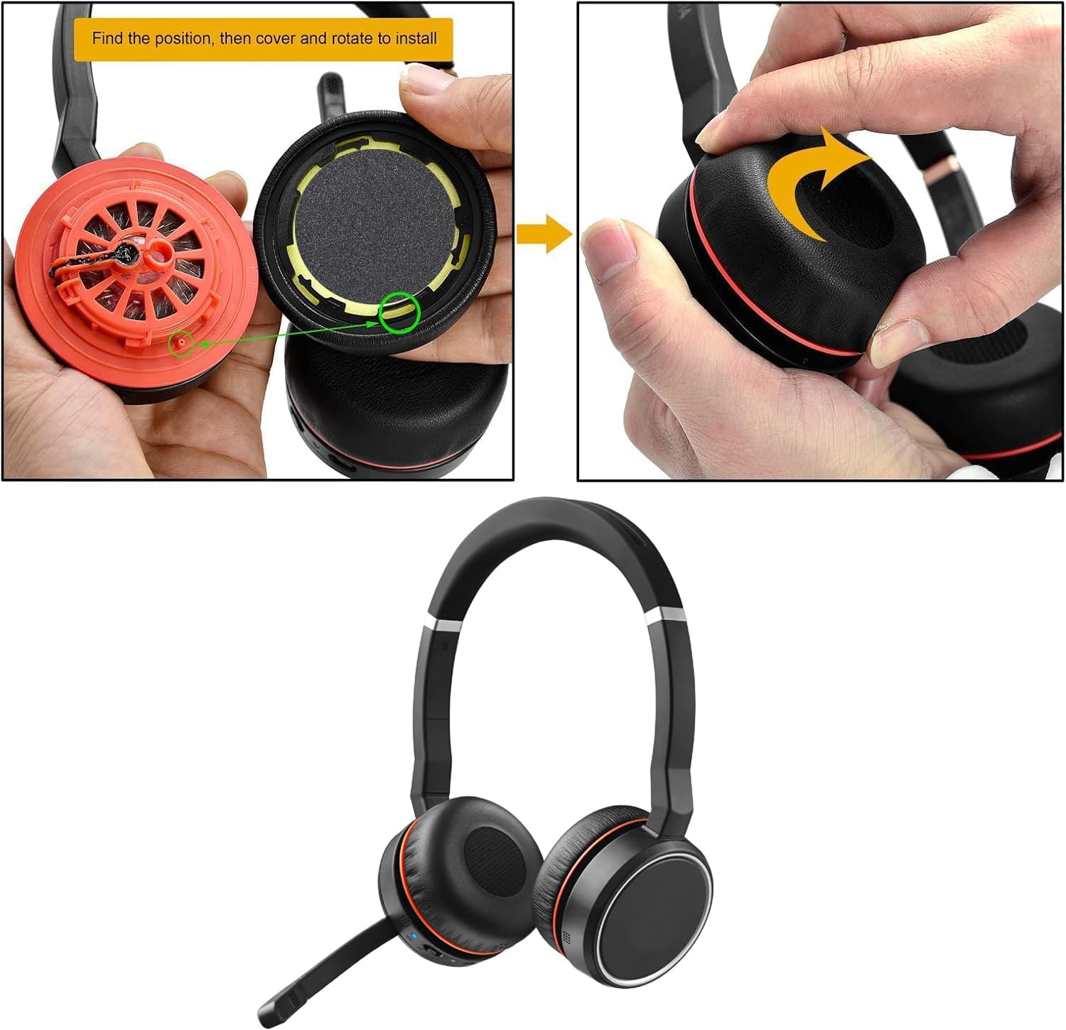 Amazon.com: Ear Pads Replacement Ear Cushions Compatible with